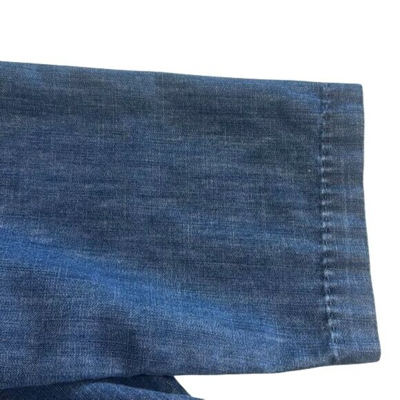 Martha Stewart Everyday Denim Top XL Cotton/Polyester Blue - Picture 7 of 10